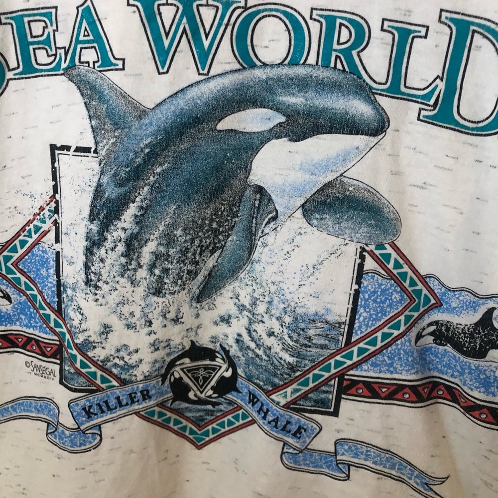 Vintage Seaworld T-Shirt 100% Cotton - Picture 5 of 6